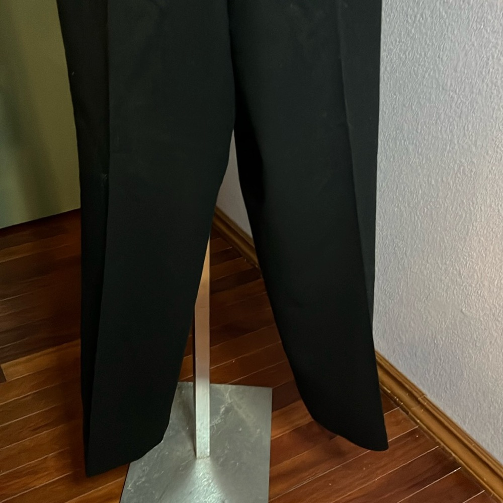 Vtg Pendleton 100%Virgin Wool Black Lined Pants S… - image 3